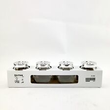 Ikea Rajtan Spice Herbs 4 Pack Jars Set  5oz 15cl Glass Storage Containers Lids