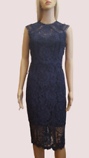 Lipsy VIP Navy Lace Midi Dress