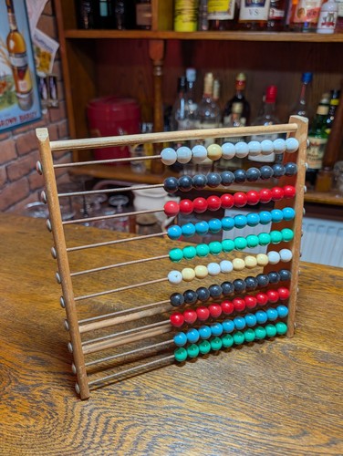Vintage wooden abacus - vintage,