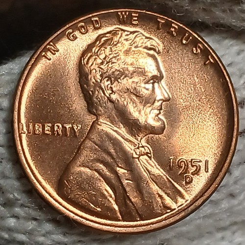 1951 lincoln wheat cent - 1951-d,