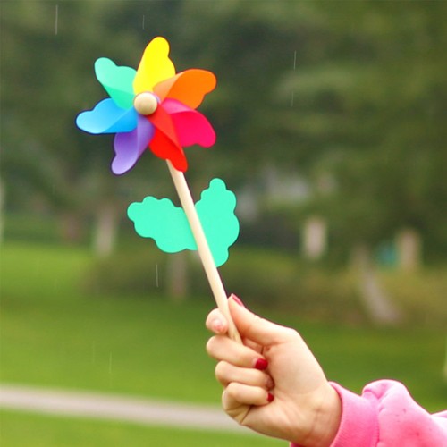 6pcs children wooden pole - 6pcs,