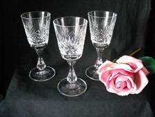 3 x  Vintage Lead   Crystal