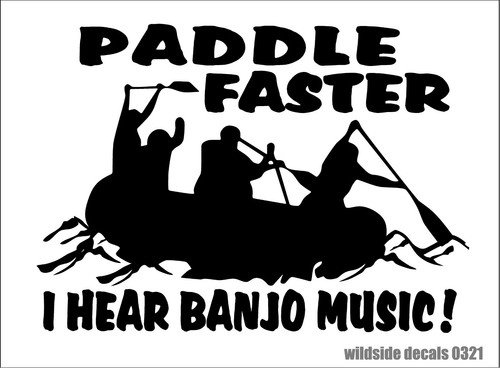 Paddle faster decal - faster,