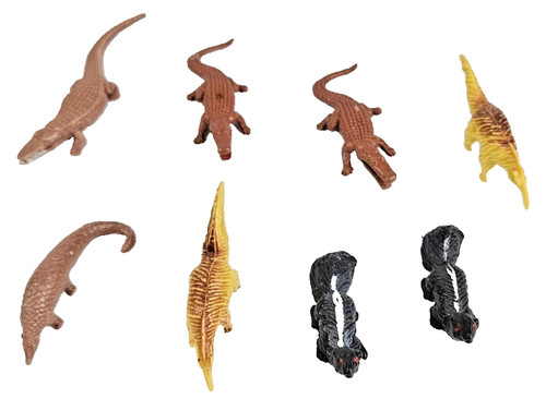 Job lot plastic - job, crocodile