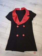 BNWOT Vintage Ann Summers Gangster Girl Fantasy Dress Size 10-12 Dress Only