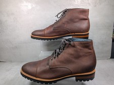 Barkers Brown Leather Lace Up Mens Boots Size 10.5