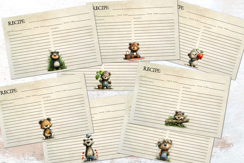 Rustic country bear themed - bear,