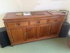 Solid Wood Large Sideboard Storage Cabinet In Orient Style PLEASE READ DESC