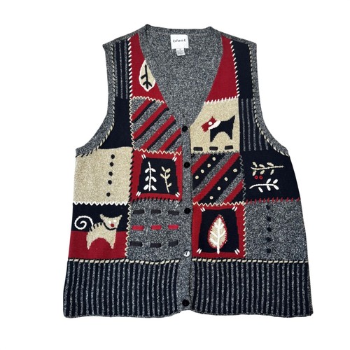 Vintage 90s patchwork - patchwork, knit