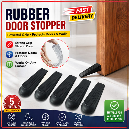Pack rubber door stopper - rubber,