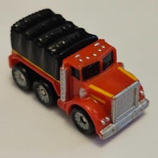Micro Machines Cargo Truck Lorry Red Orange? Rare Colour Variant