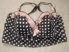 Secret Possessions Wired And Lightly Padded Longline Black Mix Bra UK Size 36C