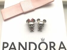 Genuine Pandora Silver Jewellery Disney Micky & Minnie Mouse Bracelet Charm