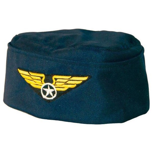 Hat air stewardess - cap, blue