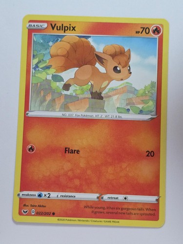 Vulpix 022 202 common - common, sword