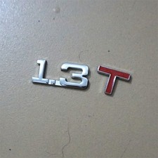 1x 1.3T Chrome Red Metal Emblem Decal Sticker Badge Sports 4WD Car Motors Racing