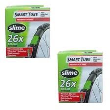 Slime Inner Tube Self HEALING 26" x 1.75-2.125 SCHRADER Bike Tubes X2