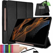 For Samsung Tab S8 Ultra 14.6" X900 X906 Slim Leather SMART Stand CASE Cover