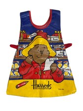 Harrods Knightsbridge London Paddington Bear PVC Vintage Cotton Kids Apron 2000