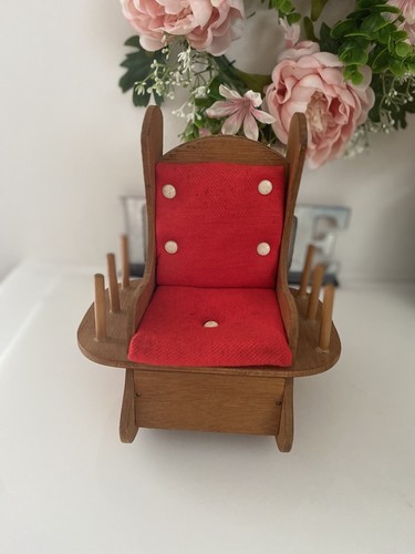 Vintage wooden small rocking - small,