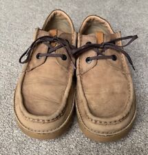 Clarks Oakland Seam Light Brown/Tan Leather Casual Shoes Men’s Uk Size 10 G