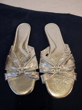 Zara Metallic Silver Slider