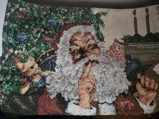 3 X Christmas Tapestry Quilted