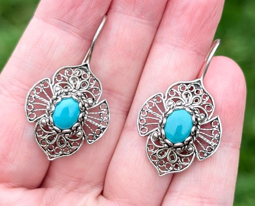 Vintage turquoise filagree - vintage,