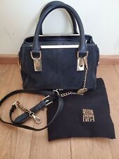 BIBA Ladies Black Top Handle Medium Handbag With Detachable Strap
