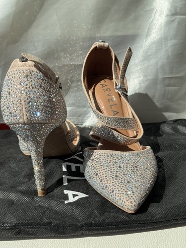 Carvela nude rhinestone - nude,