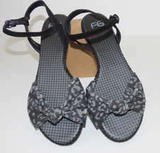 Footglove black/grey sandals