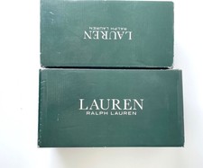 Two Empty Green Authentic Lauren Ralph Lauren Branded Ladies Shoe Box 
