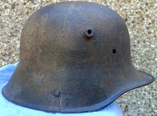 WW1 German Helmet. Battlefield Find. Solid Relic Piece