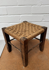 Antique Footstool Stool Old