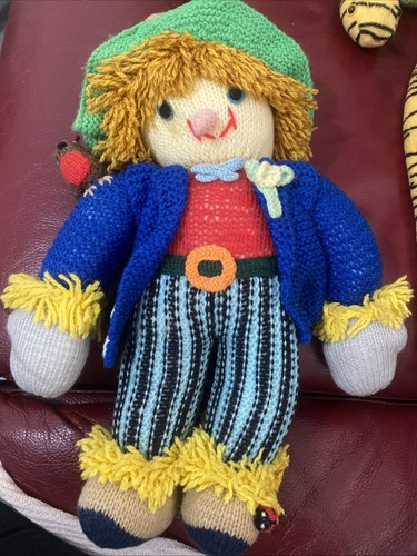 Hand knitted inch scarecrow - hand,