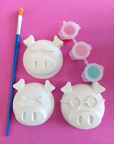 Pig face plaster painting kit - painting,