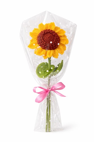 Handmade crochet sunflower - handmade,