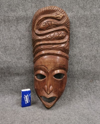 Woman head wooden - woman, mask