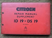Citroen DS19 Workshop Manual Parts List Brochure Handbook ID Part Engine Gearbox