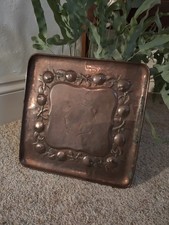 Fabulous Little Newlyn Copper Tray Art Nouveau Arts And Crafts Movement  Fruit 
