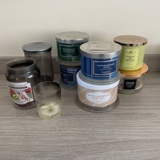 9 X Large Empty Candles Glass