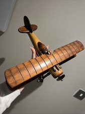Vintage Style Wooden Biplane