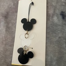 DISNEY MICKEY MOUSE PHONE CHARM BAG BACKPACK KEYRING CHARM ZIP PULL PRIMARK