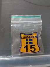 Freddie Lindgren Speedway GP Race Bib Gold Badge Badge