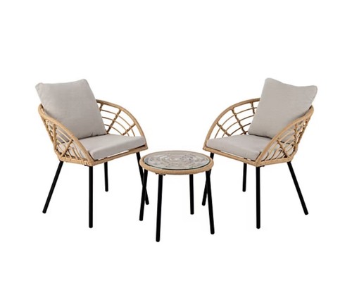 Mykonos rattan piece bistro - rattan,