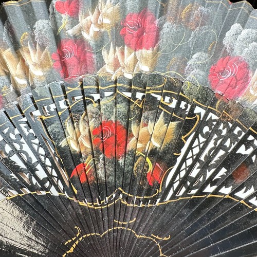 Antique chinese hand fan - hand,