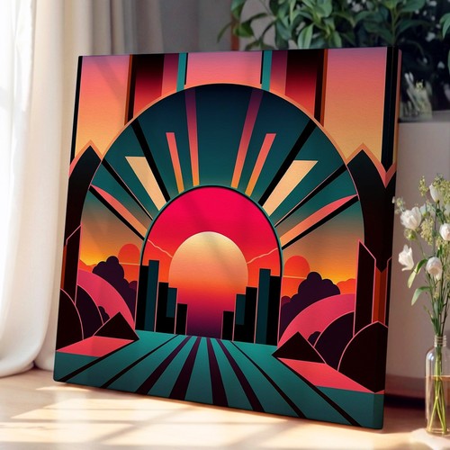 Art deco sunset pop - deco,
