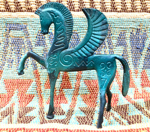 Verdigris bronze pegasus - bronze,