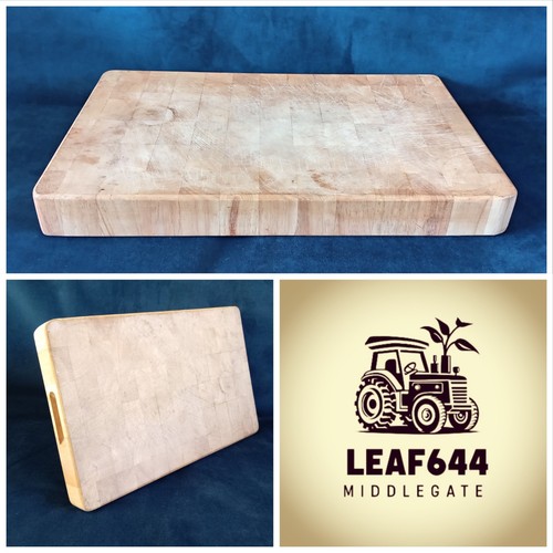 Large vintage wooden butchers - large,