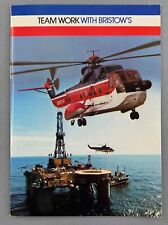 BRISTOW HELICOPTERS VINTAGE AIRLINE BROCHURE PUMA WESSE 60 SIKORSKY S76 S61 BELL